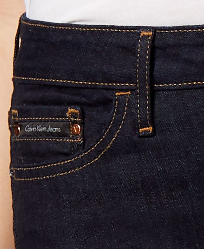 Calvin Klein Jeans High-Rise Straight-Leg Jeans - Macy's