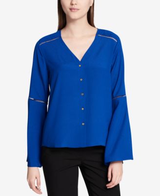 Calvin Klein - Bell-Sleeve Blouse