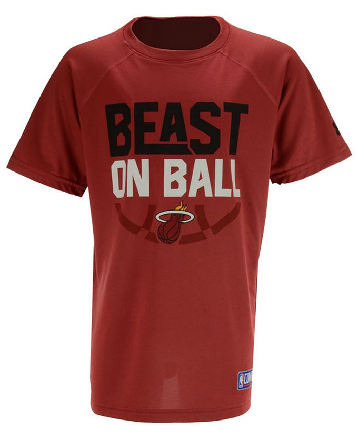 Under Armour Miami Heat Combine Beast on Ball T-Shirt, Big Boys (8-20) -  Macy's