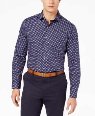 Tasso Elba - Men's Supima&reg; Cotton Geo-Print Shirt