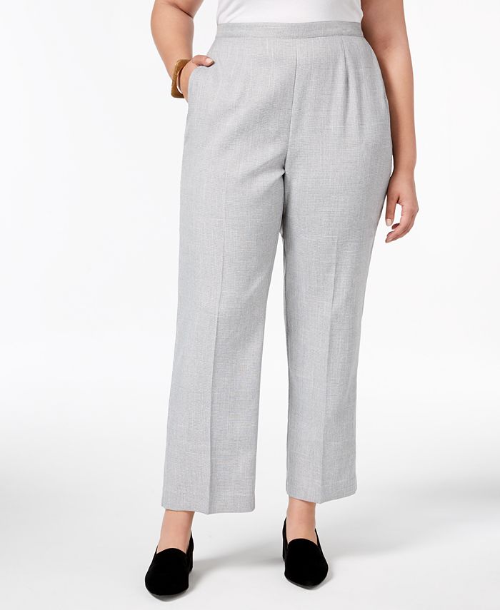 Alfred Dunner Plus Size Lakeshore Drive Collection Pull-On Pants - Macy's