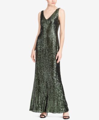 Lauren Ralph Lauren - Sequin V-Neck Gown