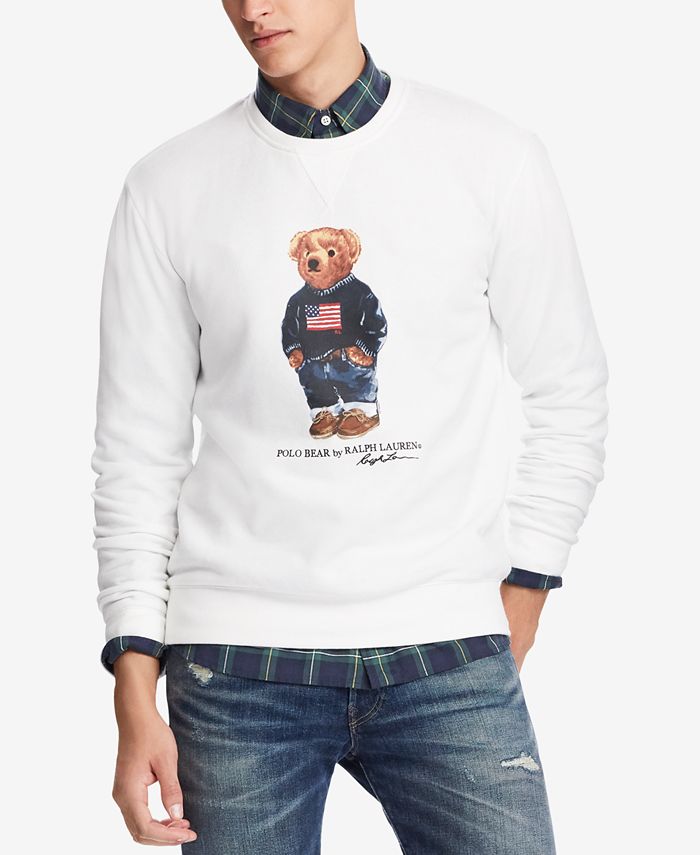 Polo Ralph Lauren Men's Polo Bear Sweatshirt & Reviews - Hoodies &  Sweatshirts - Men - Macy's
