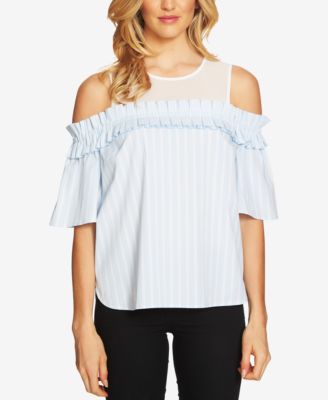 CeCe - Cold-Shoulder Illusion Top