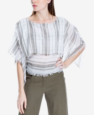 Max Studio London - Frayed Dolman-Sleeve Popover Top, Created for Macy's