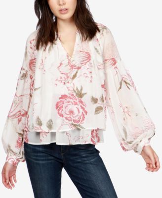 Lucky Brand - Jenna Tiered Printed Blouse