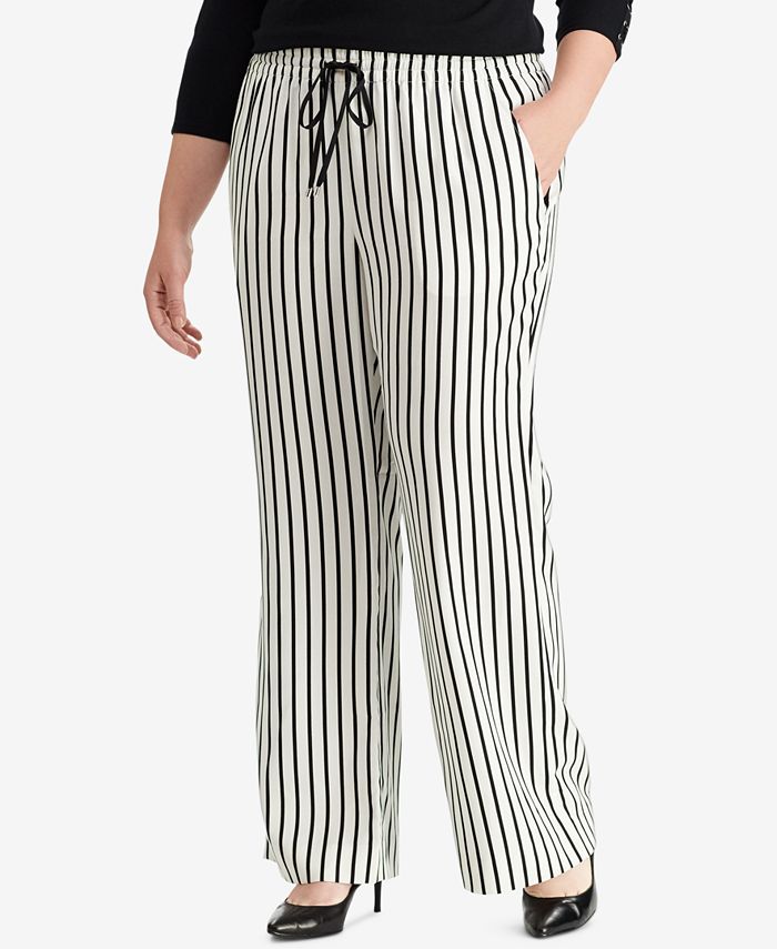 Lauren Ralph Lauren Plus Size WideLeg Twill Pants Macy's