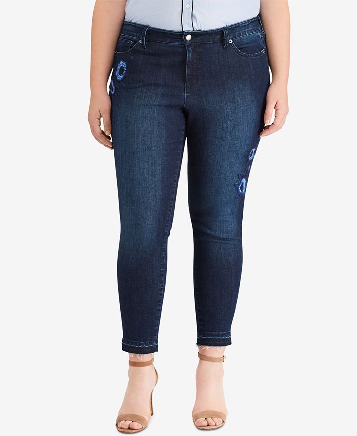 Lauren Ralph Lauren Plus Size Premier Skinny Crop Jeans & Reviews ...