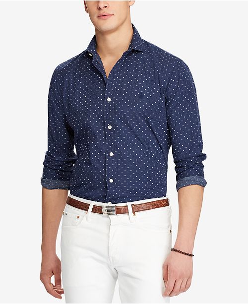 Polo Ralph Lauren Men S Slim Fit Shirt Reviews Casual Button Down Shirts Men Macy S
