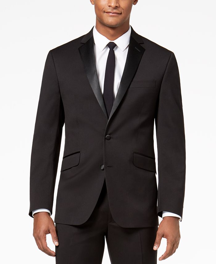 Kenneth Cole Reaction Men's Ready Flex Slim Fit Suit Black Size 40