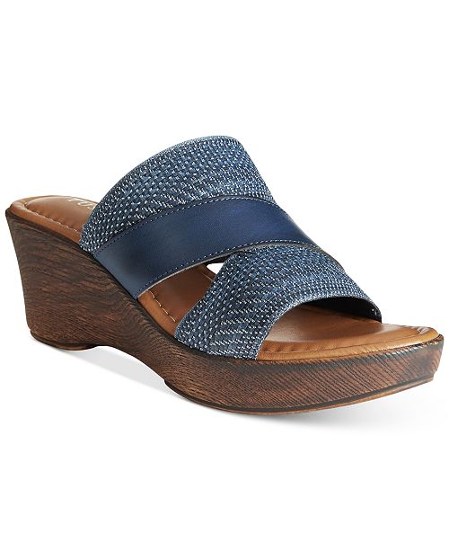 Easy Street Tuscany by Positano Wedge Sandals & Reviews - Sandals ...