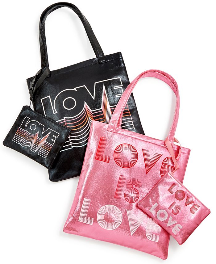 Celebrate Shop Love Tote & Pouch - Macy's