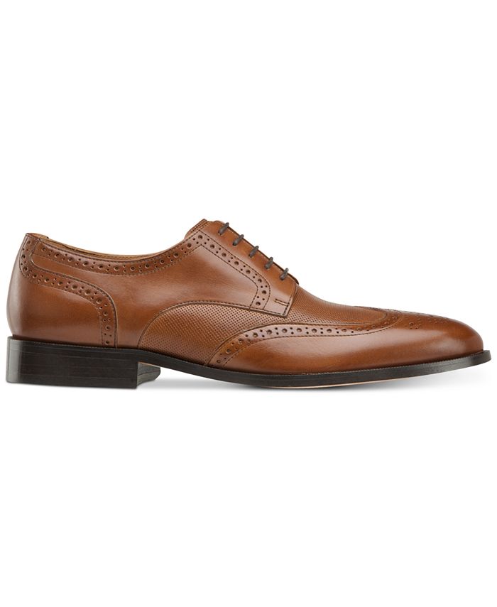 Johnston & Murphy Men's Hernden Perforated Wingtip Lace-Up Oxfords - Macy's