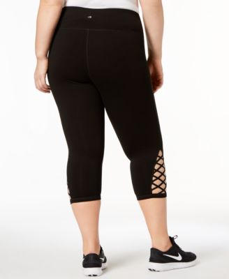 ID Ideology Plus Size Cutout Capri 
