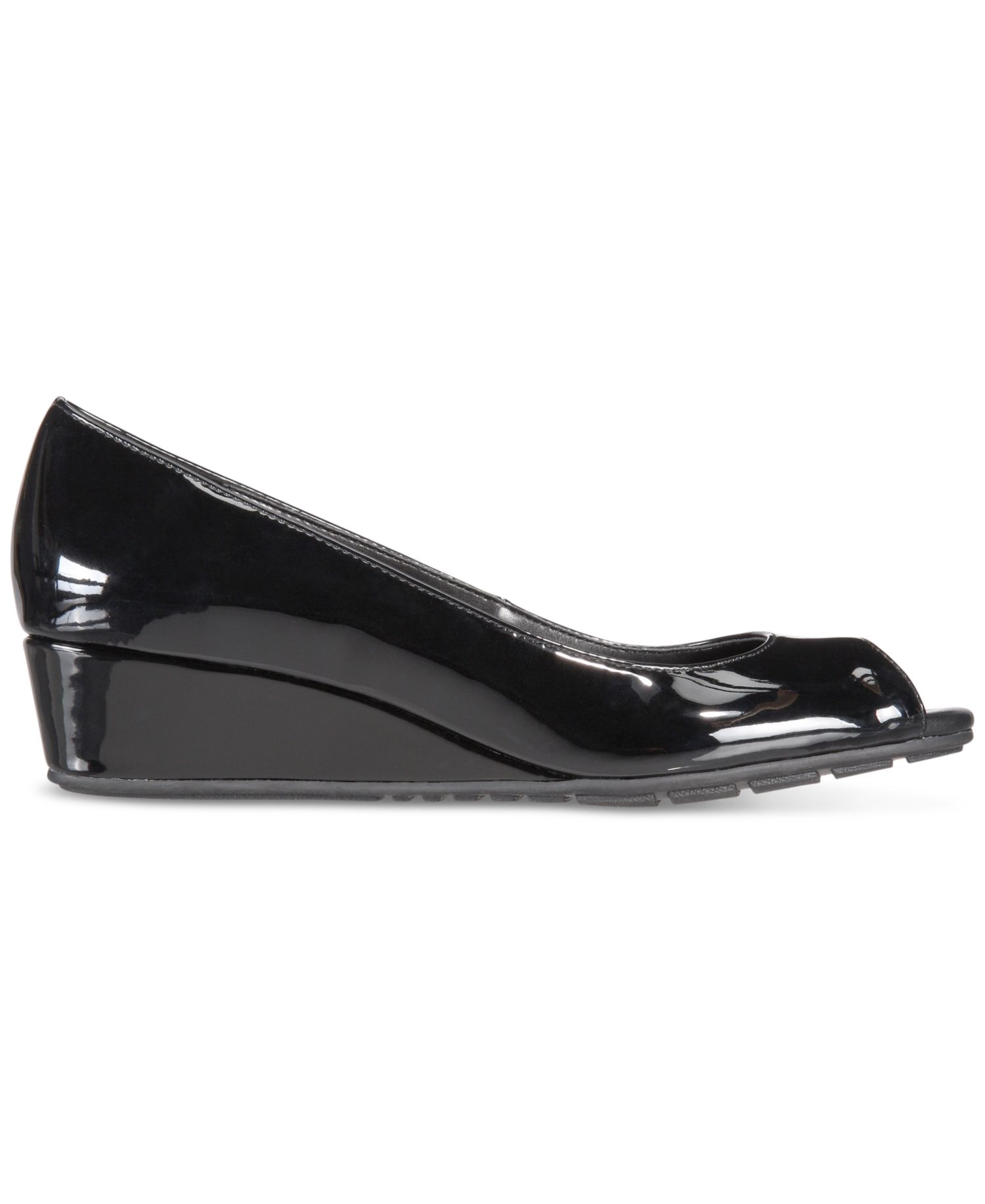 Women's Candra Low Wedge Peep Toe Dress Pumps