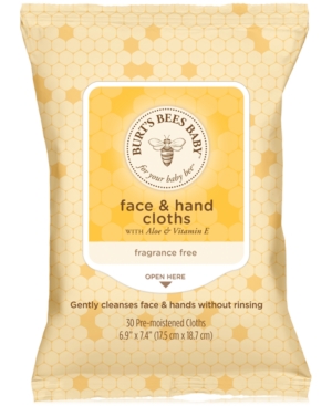 UPC 792850023222 product image for Burt's Bees Baby Bee Face & Hand Cloths, 30-Pk. | upcitemdb.com