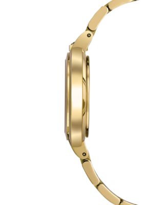 Women's Rubaiyat Diamond-Accent Gold-Tone Stainless Steel Bracelet Watch 35mm