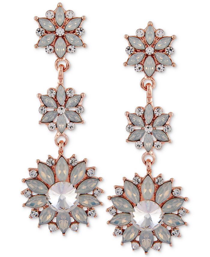 Rose gold sales earrings prom