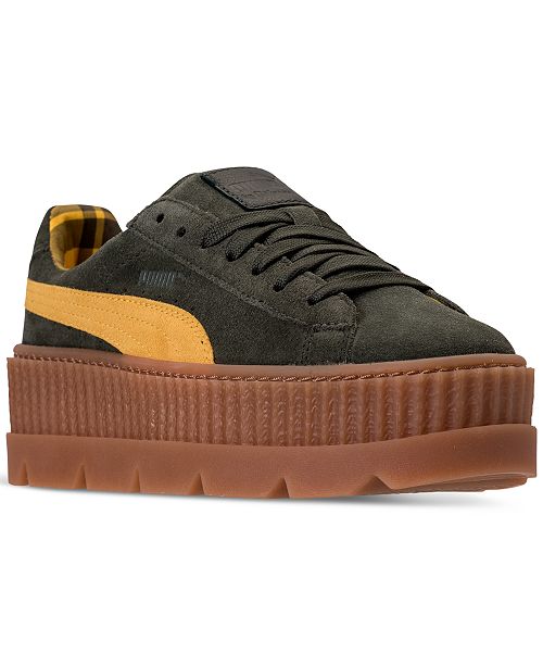 Puma Women S Fenty X Rihanna Suede Cleated Creeper Casual Shoes From Finish Line Reviews Finish Line Athletic Sneakers Shoes Macy S