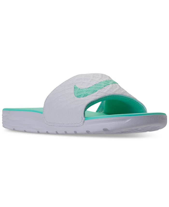 Nike Women's Benassi Solarsoft 2 Slide Sandals from Finish Line - Macy's