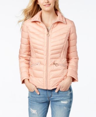 michael michael kors quilted nylon packable hooded puffer jacket