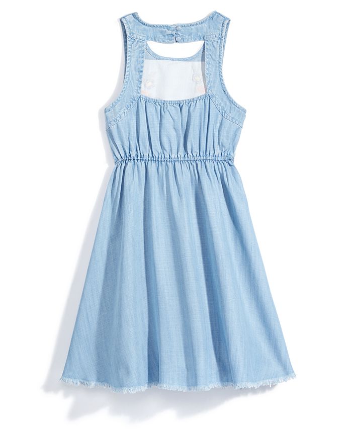 Nowadays x Bailee Madison Chambray Dress with Embroidery, Big Girls ...
