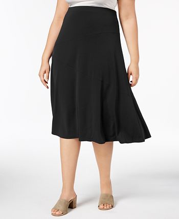 Jm Collection Plus Pull-On Relaxed-Fit Skort, Created for Macy's