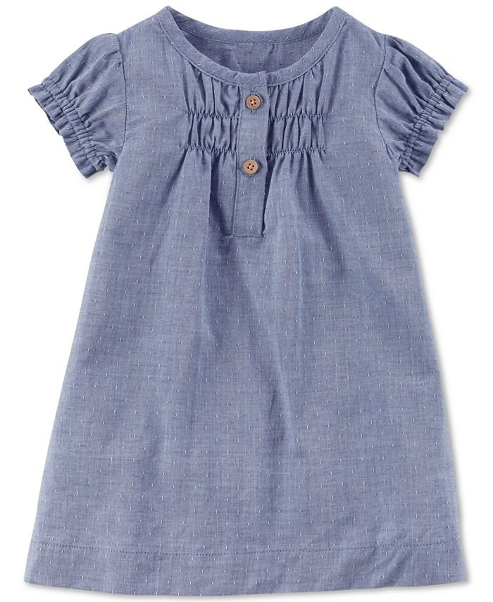 Carter's Carters Little Organics Chambray Cotton Dress, Baby