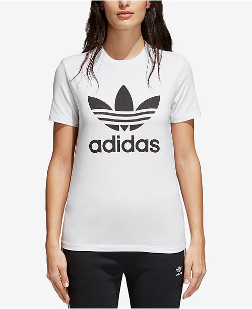 Women S Adicolor Cotton Trefoil T Shirt