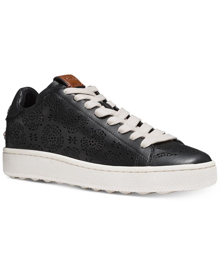 COACH C101 Perforated Fashion Sneakers - Macy's
