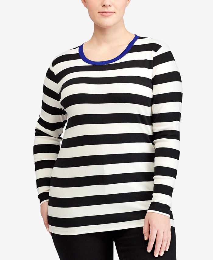 Lauren Ralph Lauren Plus Size Striped Top Macy's