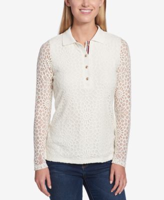 Tommy Hilfiger - Lace Polo Top