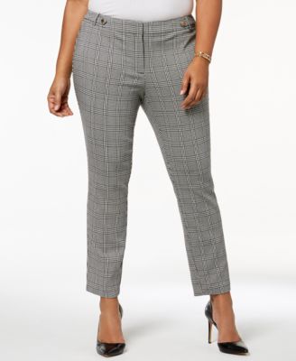 Calvin Klein - Plus Size Plaid Pants