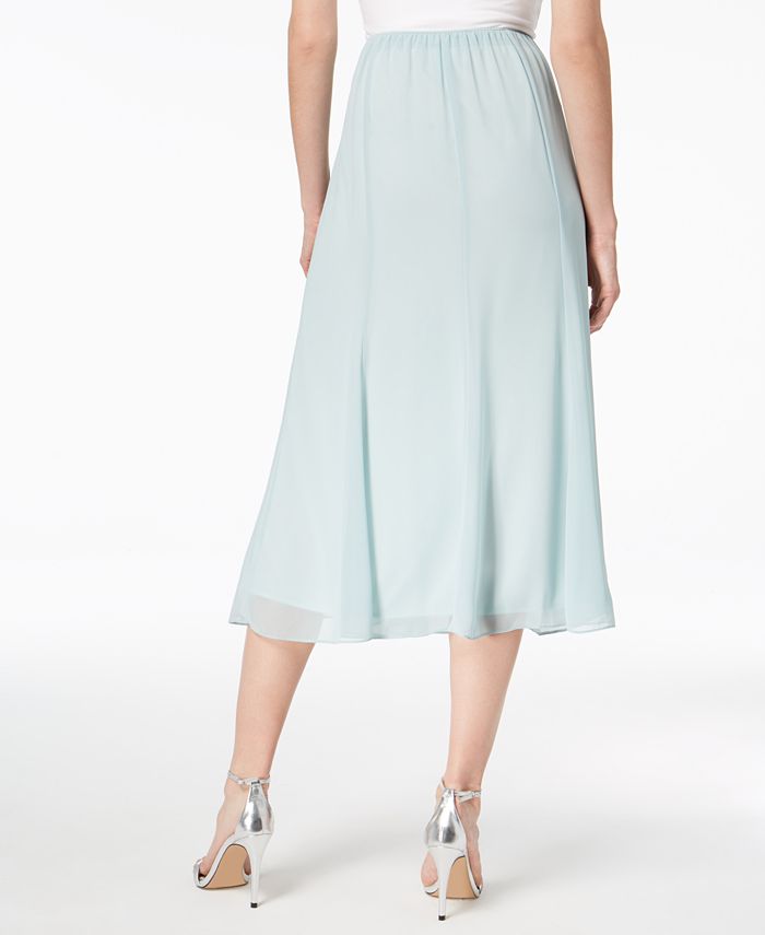 chiffon evening skirt