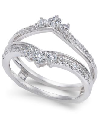 Macy's - Diamond Enhancer Ring Guard (5/8 ct. t.w.) in 14k White Gold