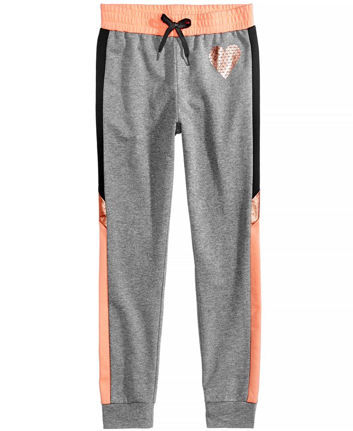 Ideology Colorblocked Heart Jogger Pants, Big Girls, Created for Macy's