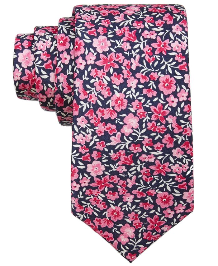 Bar III Men's Horan Floral Skinny Tie, Created for Macy's - Macy's