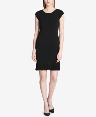 Calvin Klein - Pleated-Hem Sweater Dress