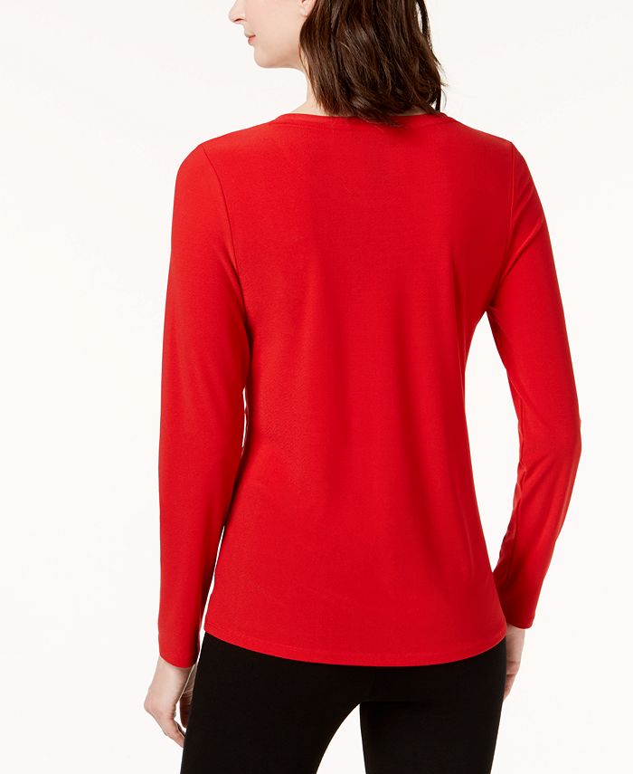 INC International Concepts I.N.C. CorsetFront Top, Created for Macy's