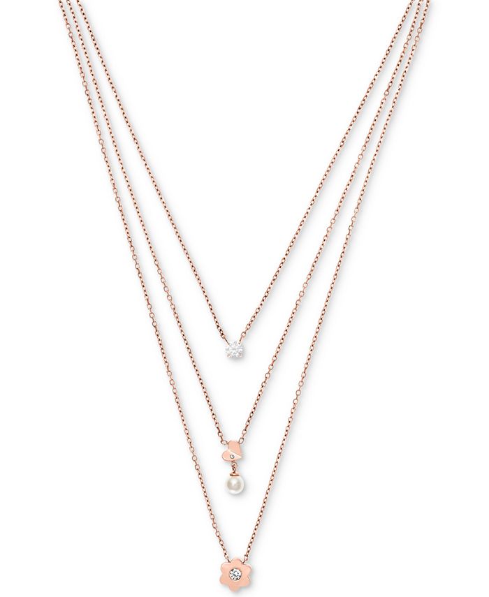 Michael kors layered 2025 necklace