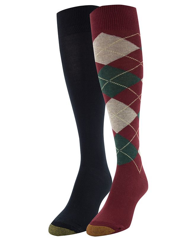 Gold Toe Women's 2Pk. Argyle Knee High Socks & Reviews Handbags