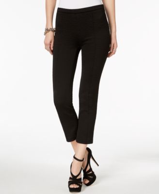 Michael Kors - Petite Jacquard Cropped Cigarette Pants
