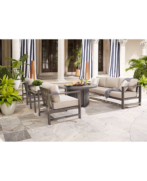 Furniture Aruba Grey Outdoor Seating Collection With Sunbrella