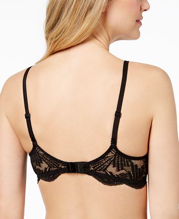 Calvin Klein Fully Transparent Frill Lace Bra