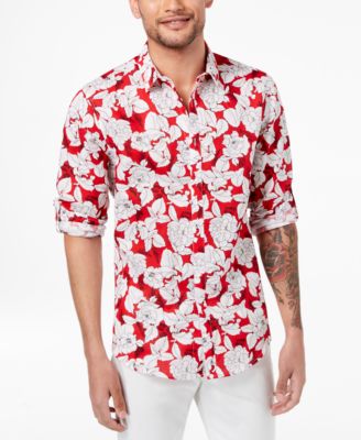 macys mens floral shirt