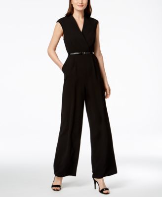 black jumpsuit calvin klein