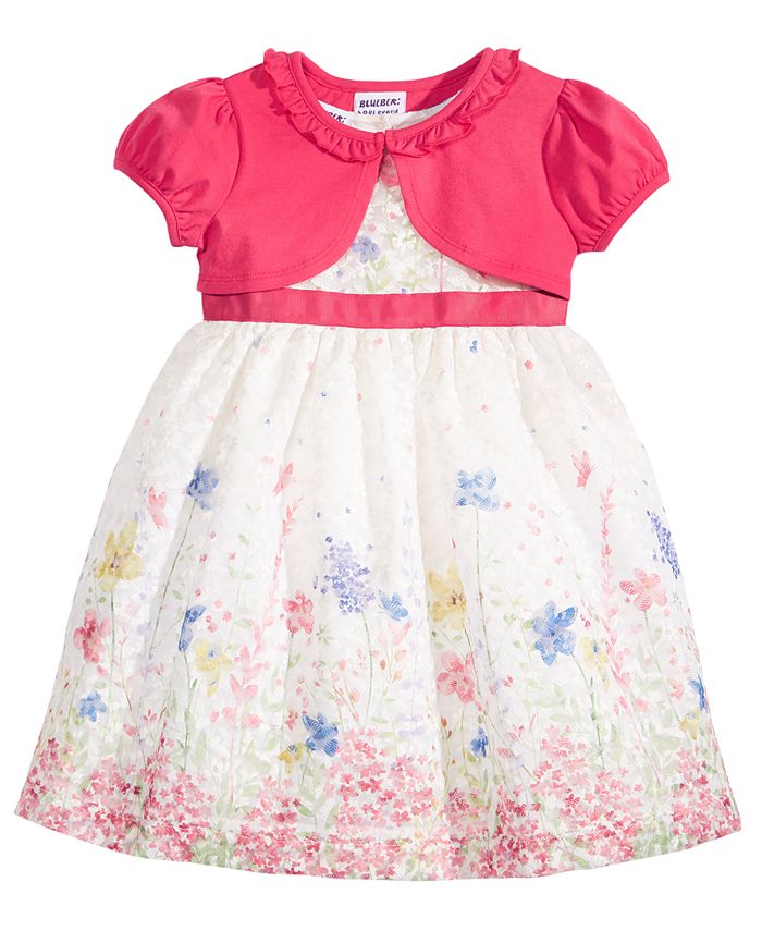 Blueberi Boulevard 2 Pc. Shrug Dress Set Toddler Girls Macy s