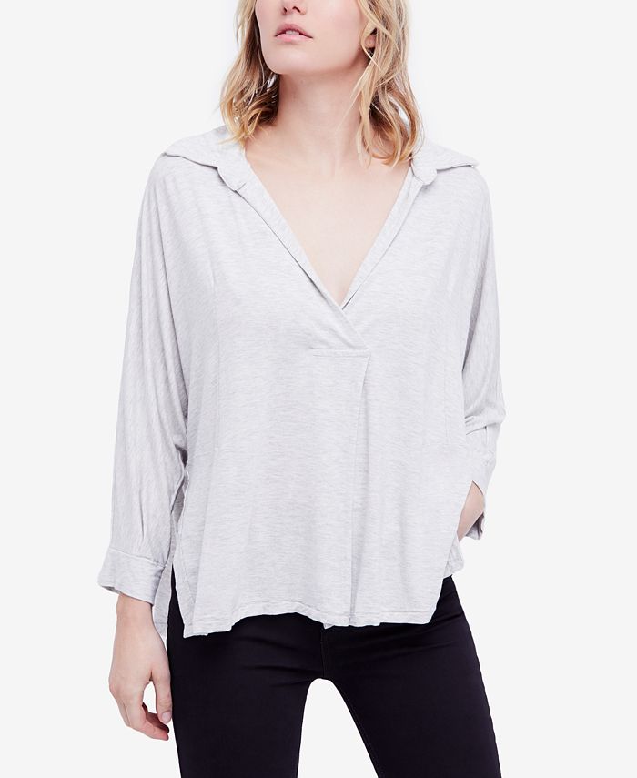 Free People Can't Fool Me Split-Front Top - Macy's