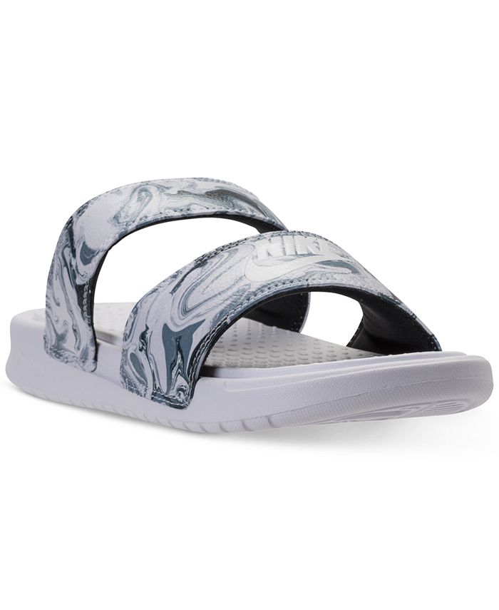 Women's benassi duo ultra slide sandals from finish line store