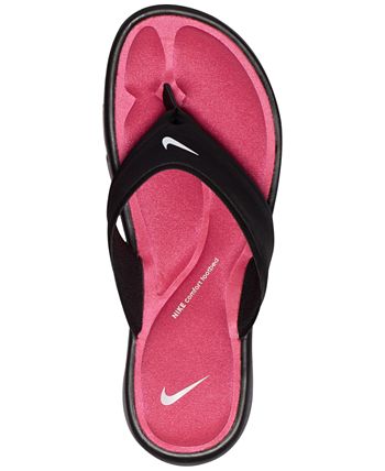 Nike Women's Ultra Comfort Thong Flip Flop Sandals From Finish Line in  Black